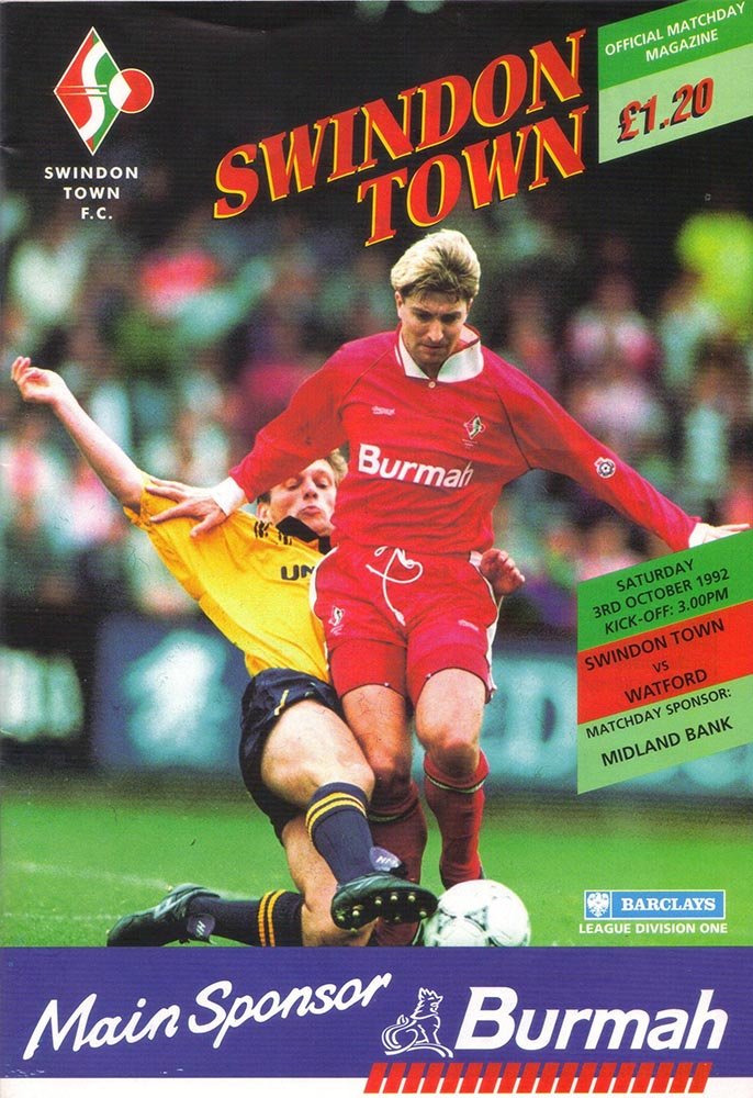 TownEnders.com - Swindon Town FC - Programmes 1992-1993